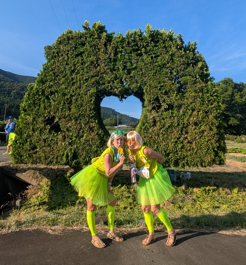 大会カラーに合わせて みんなのハートをバキュン❤️